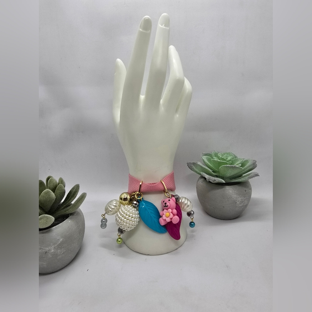 Vibrant Charm Bracelet with Multicolor Accents - Picture 7 of 10
